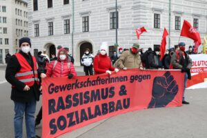 Wir auf der Kundgebung am 30.01.2021 in Wien